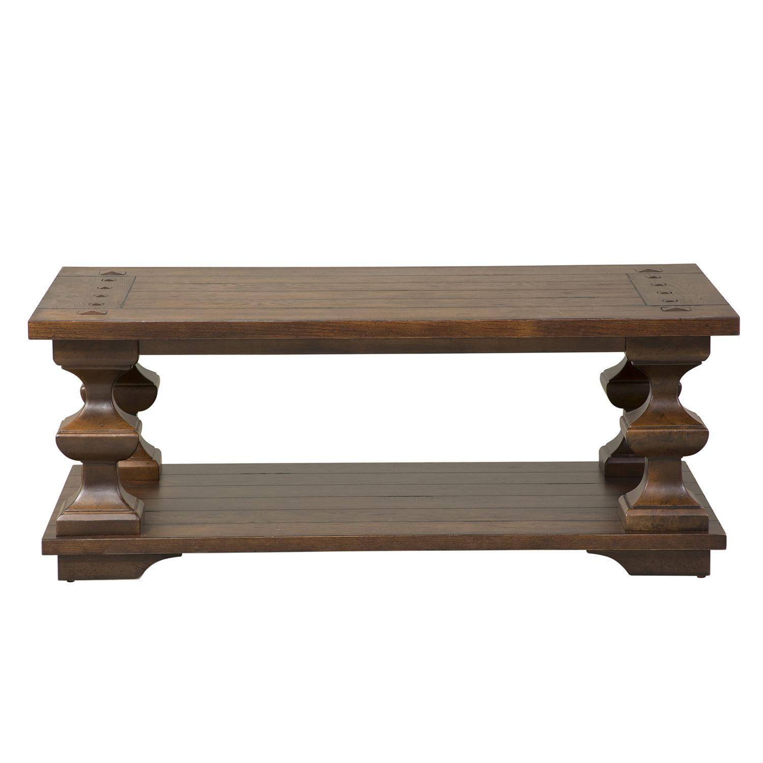 

    
Traditional Brown Wood Coffee Table Sedona (231-OT) Liberty Furniture
