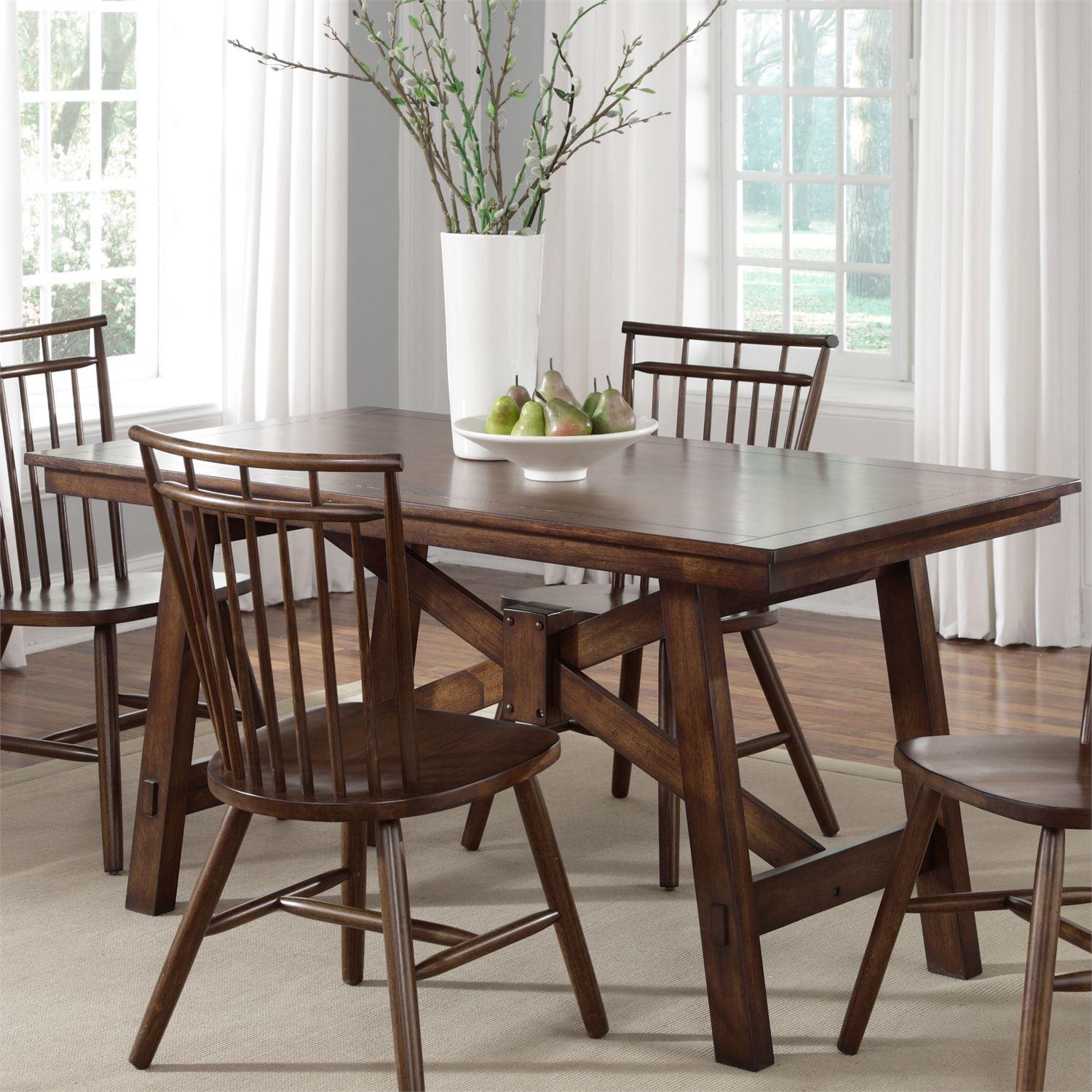 

    
Traditional Brown Wood Dining Table 38-T3260 Liberty Furniture
