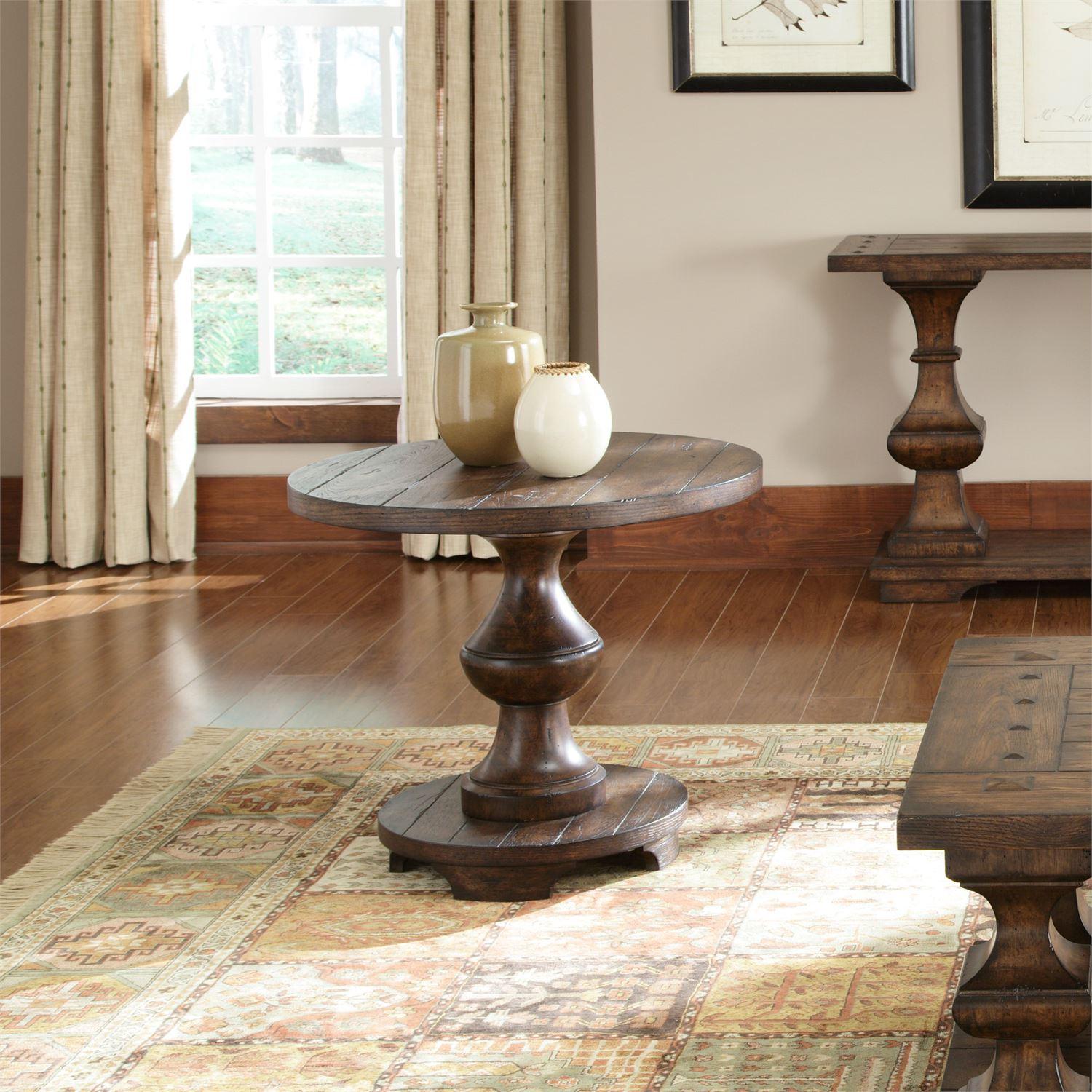 

    
Traditional Brown Wood End Table Sedona (231-OT) Liberty Furniture

