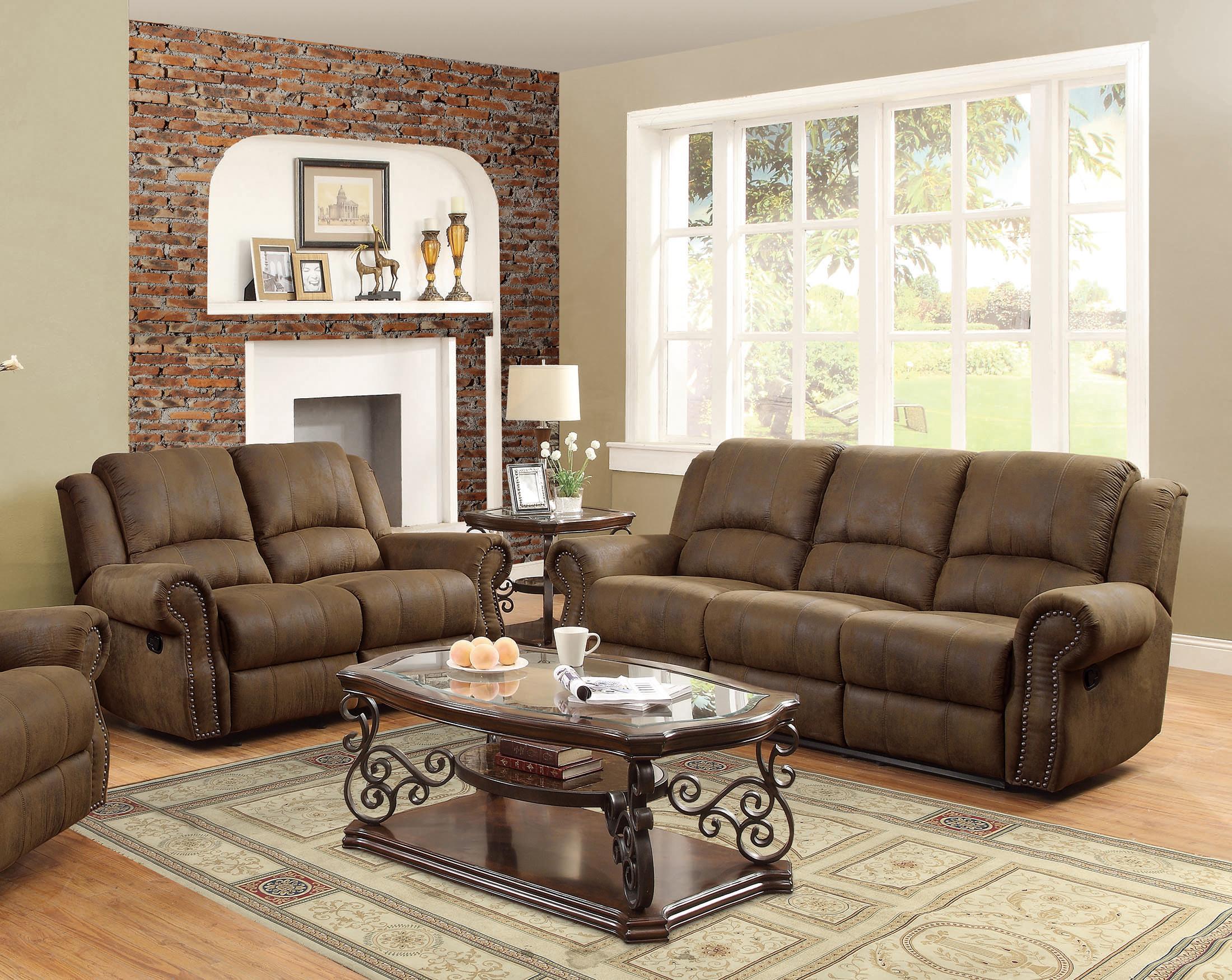 Traditional Living Room Set 650151-S2 Sir Rawlinson 650151-S2 in Brown 