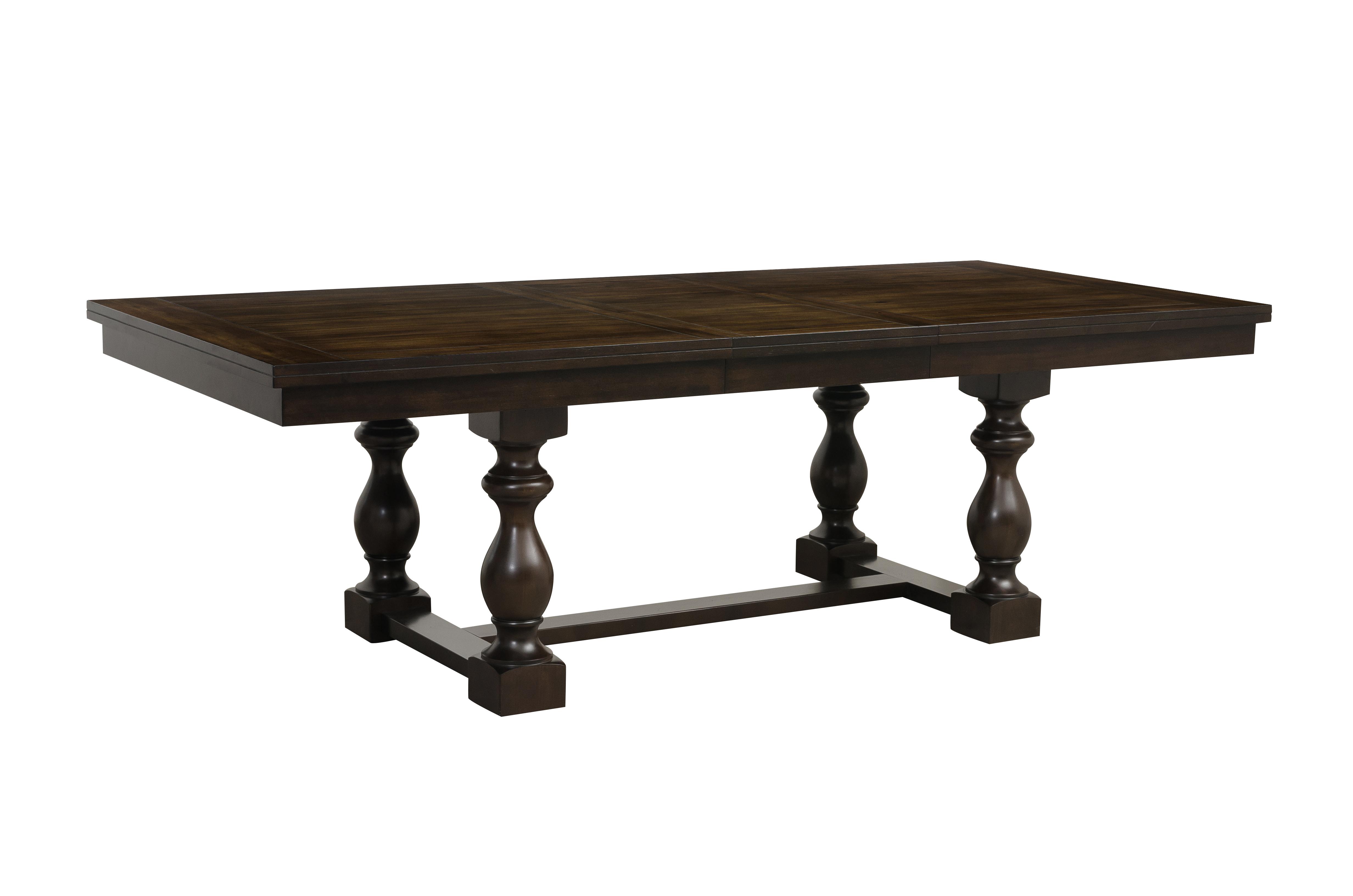 Traditional Dining Table 5167-96* Yates 5167-96* in Dark Oak 