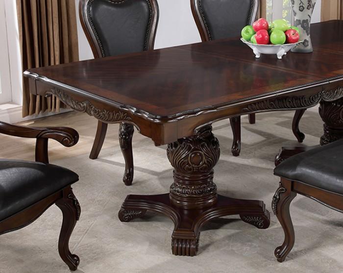 

    
Traditional Dark Cherry Wood Dining Room Set 9PCS Furniture of America Manzanita FM3261CH-T-9PCS
