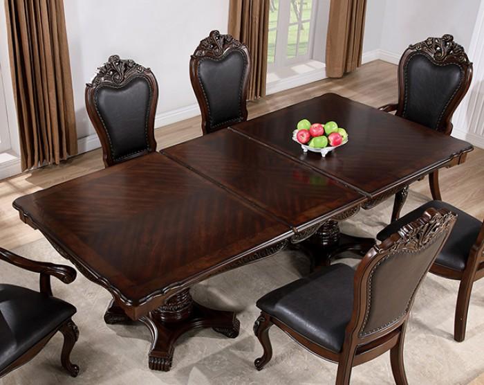 

    
Traditional Dark Cherry Wood Dining Table Furniture of America Manzanita FM3261CH-T
