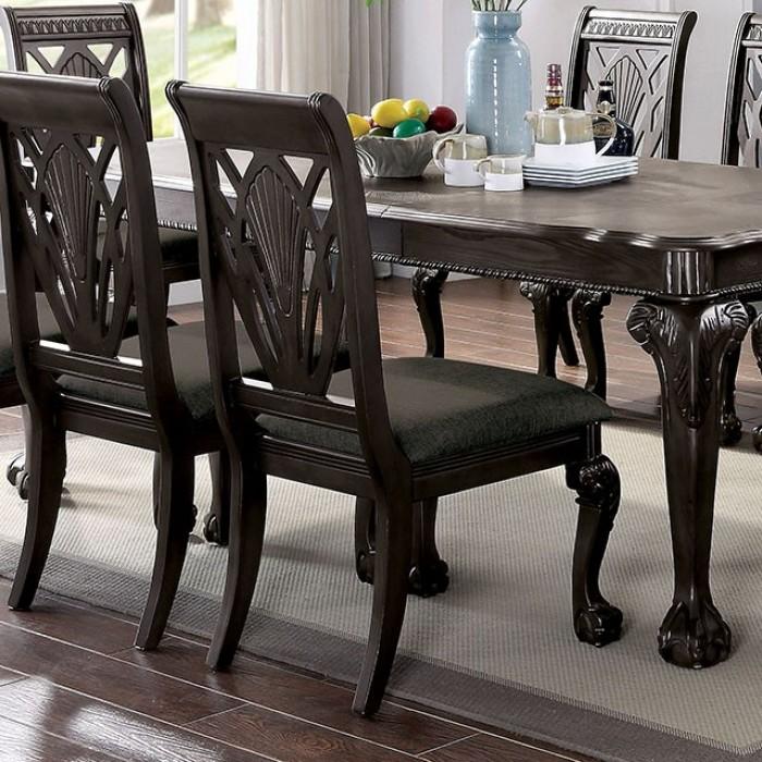 

    
Traditional Dark Gray Solid Wood Side Chairs Set 2pcs Furniture of America CM3185DG-SC Petersburg
