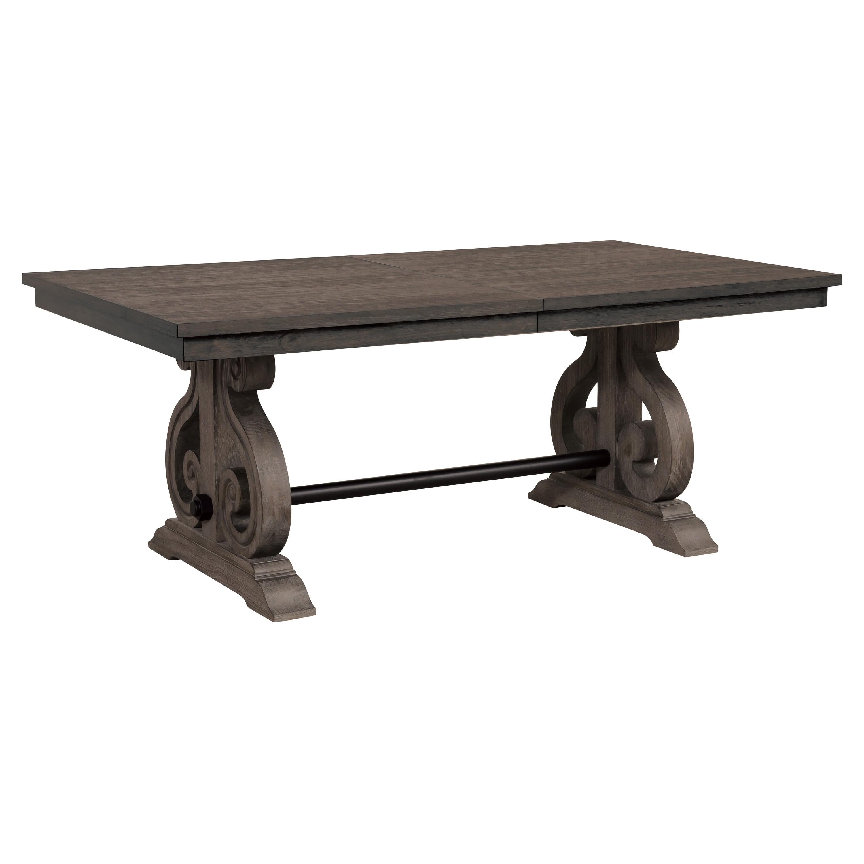 Traditional Dining Table 5438-96* Toulon 5438-96* in Dark Oak 