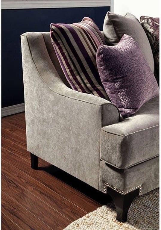 

    
Traditional Fabric Upholstery Chair in Gray Viscontti by Furniture of America
