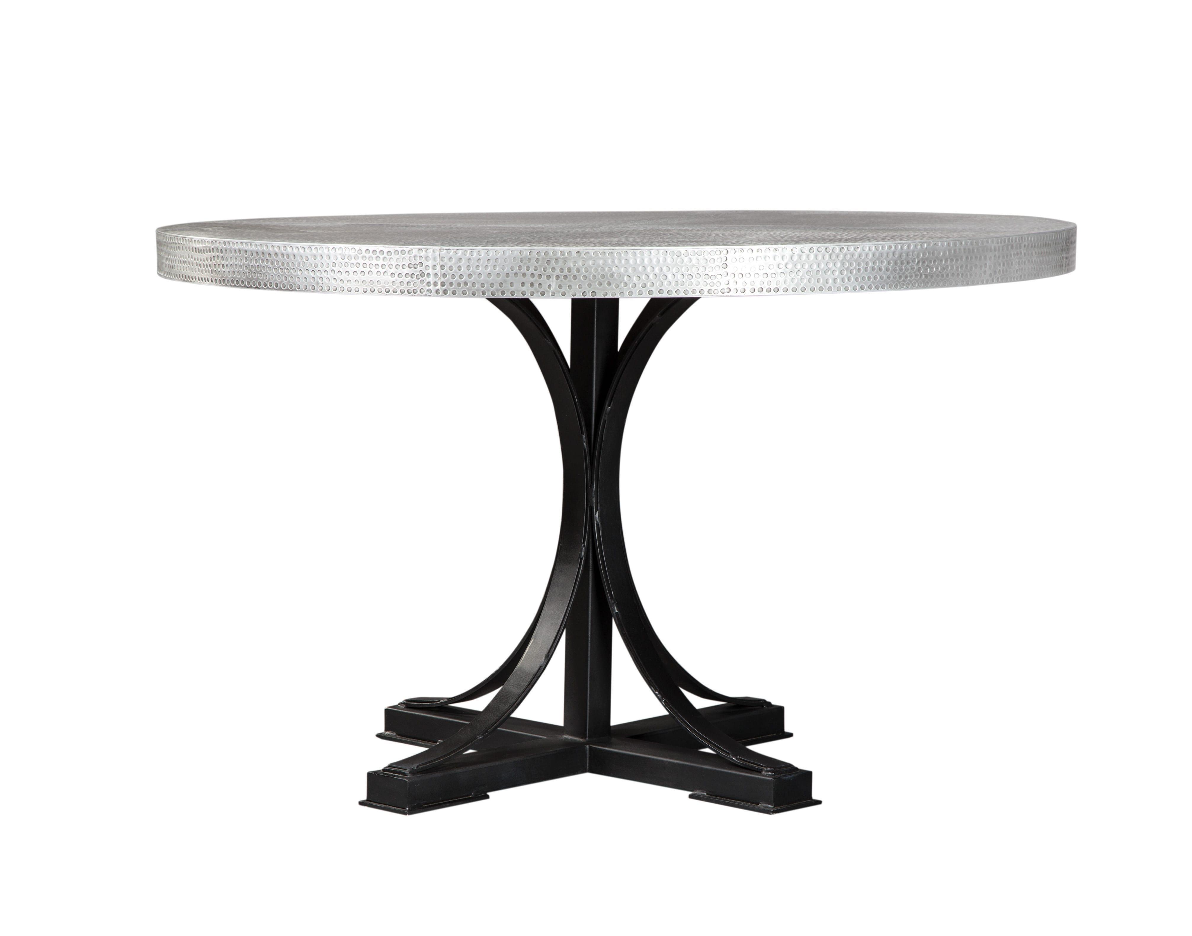 Traditional Dining Table Rochelle 107550 in Black, Gray 