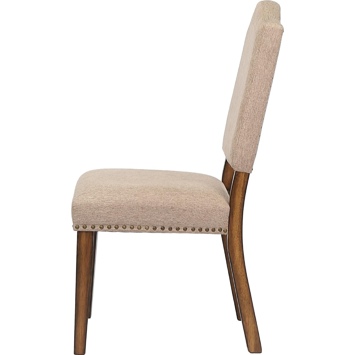 

                    
Acme Furniture Maurice Side Chair Set Brown Oak Linen Purchase 
