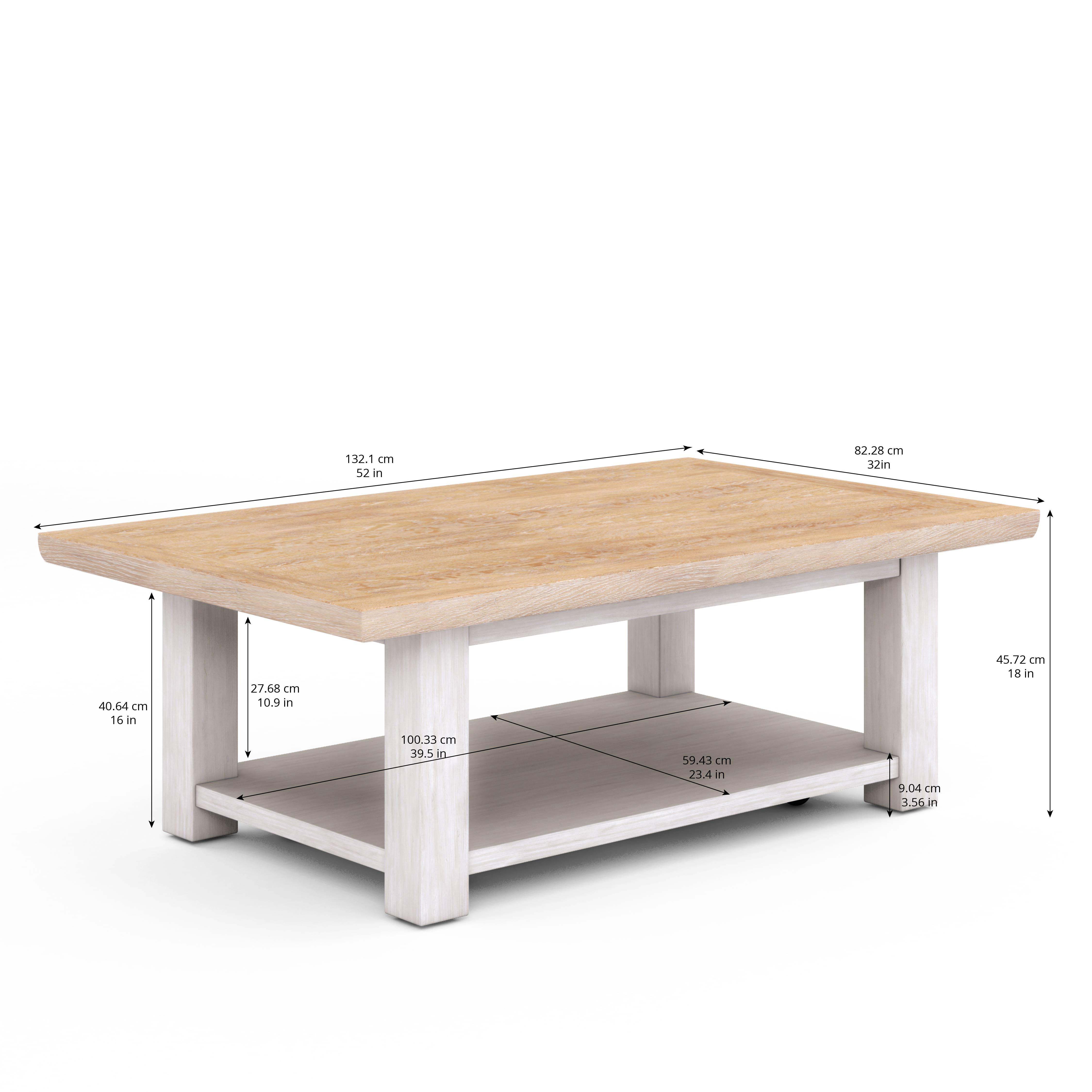 

    
a.r.t. furniture Post Coffee Table Oak/White 288300-2340
