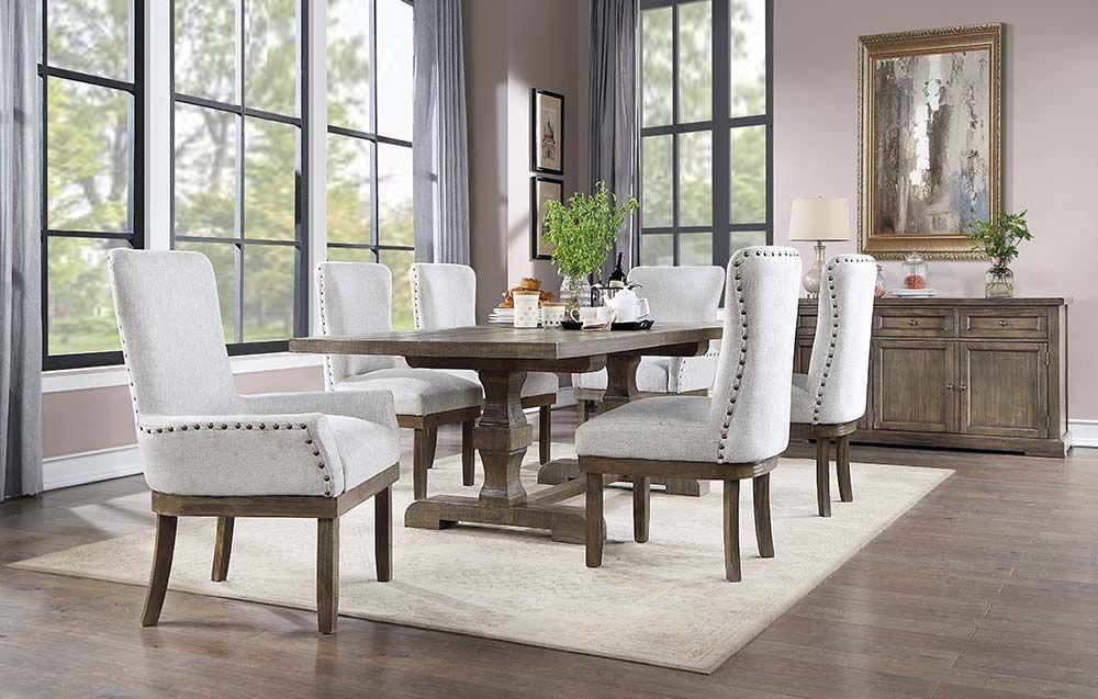 

    
Traditional Salvage Gray Dining Room Set by Acme Landon DN00950-10pcs
