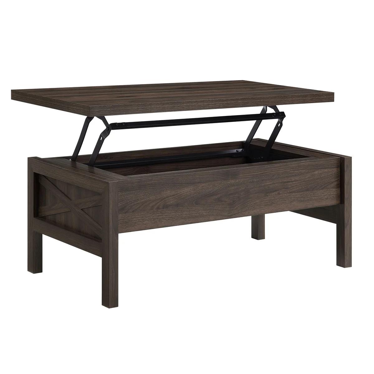 Traditional Coffee Table Harel LV00446 in Walnut 