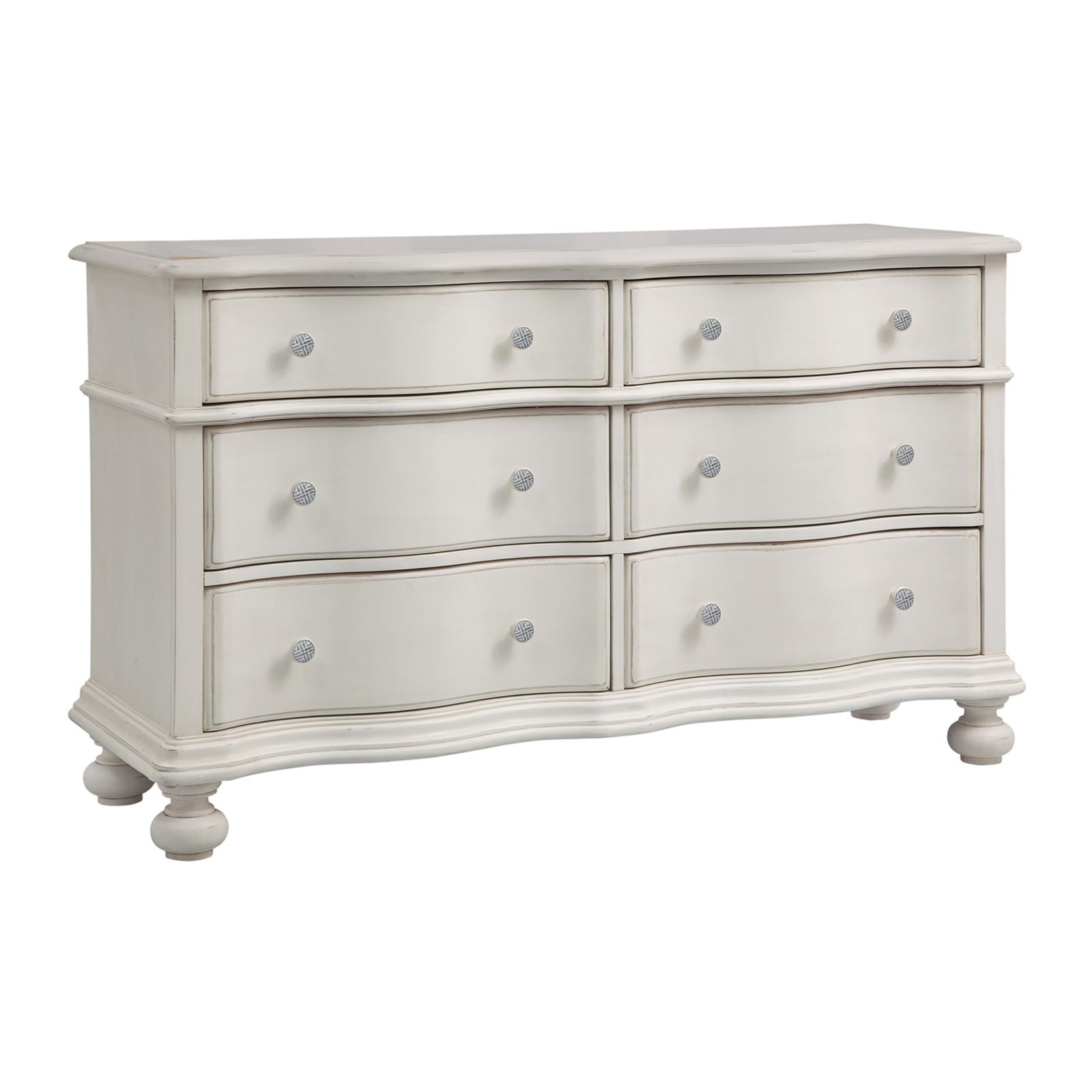 

    
Traditional White 6 Drawer Bureau Rodanthe 3910-260 American Woodcrafters
