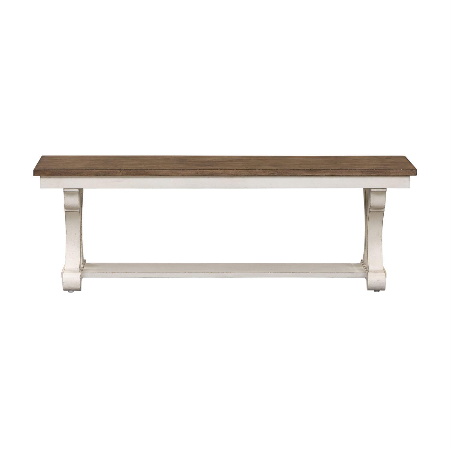 

    
Traditional White Wood Bench Parisian Marketplace (698-DR) Liberty Furniture

