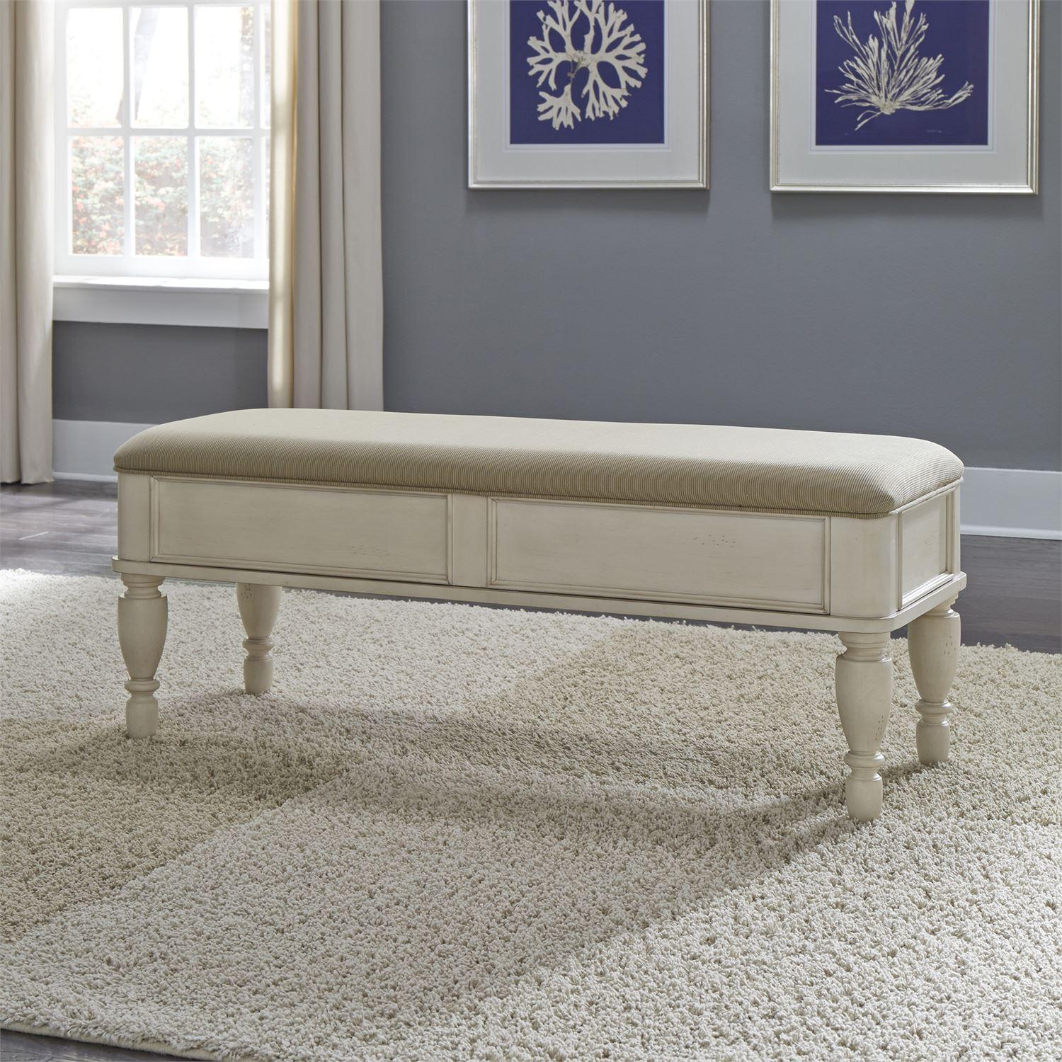 Traditional Bench Rustic Traditions II  (689-BR) Bench 689-BR47 in White 