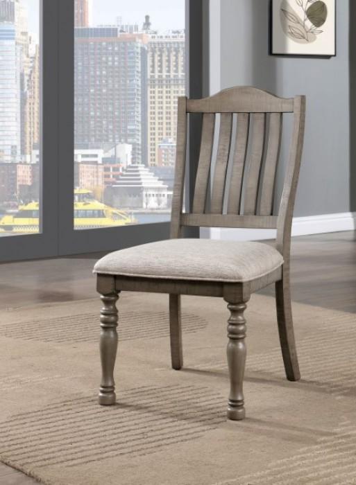 Transitional Side Chair Set Newcastle Side Chair Set 2PCS CM3254GY-SC-2PK CM3254GY-SC-2PK in Gray Fabric