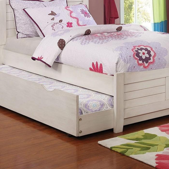 

                    
Furniture of America Brogan Full Panel Bed with Trundle CM7517WH-F Panel Bed Antique White  Purchase 
