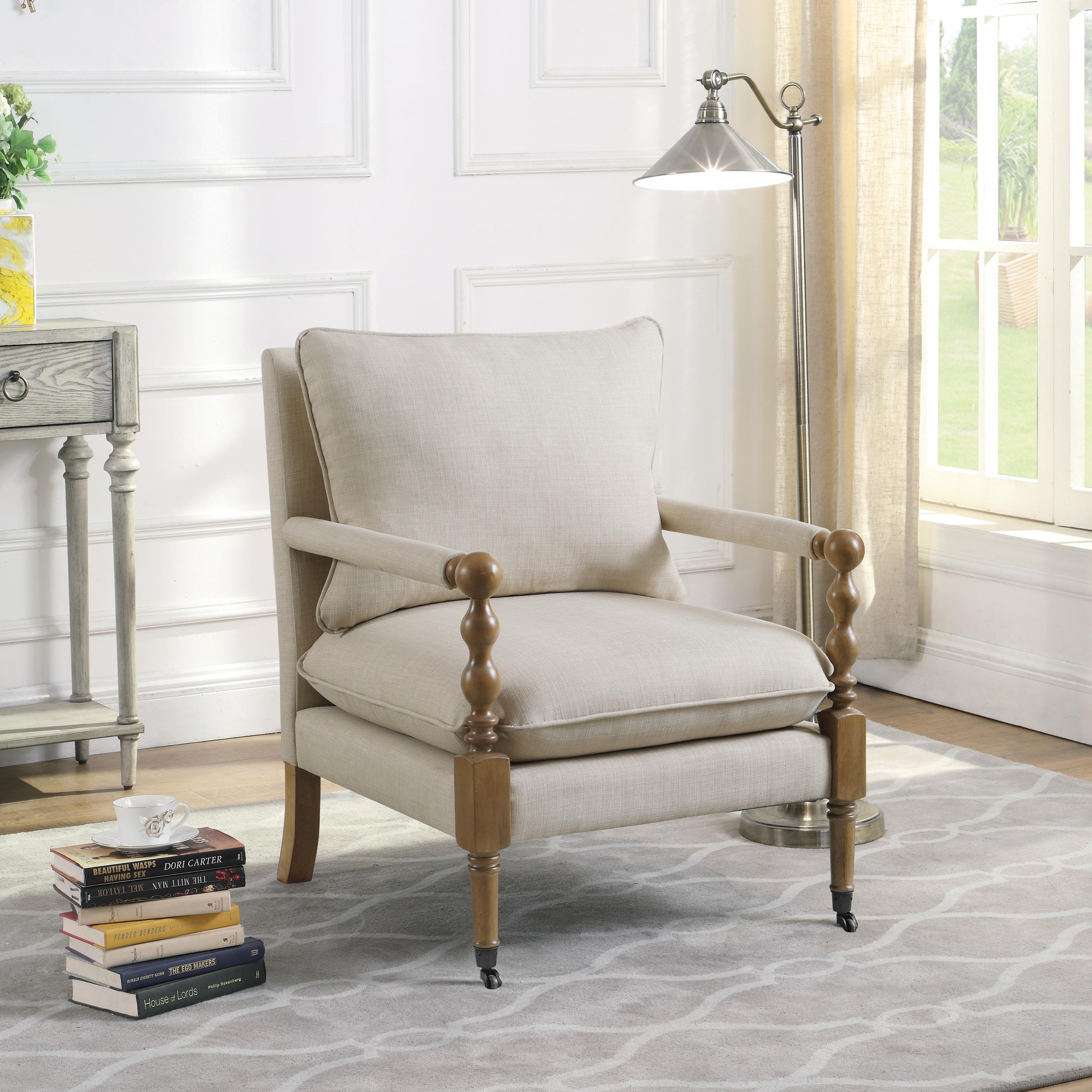 

                    
Coaster 903058 Accent Chair Beige Linen-like Fabric Purchase 
