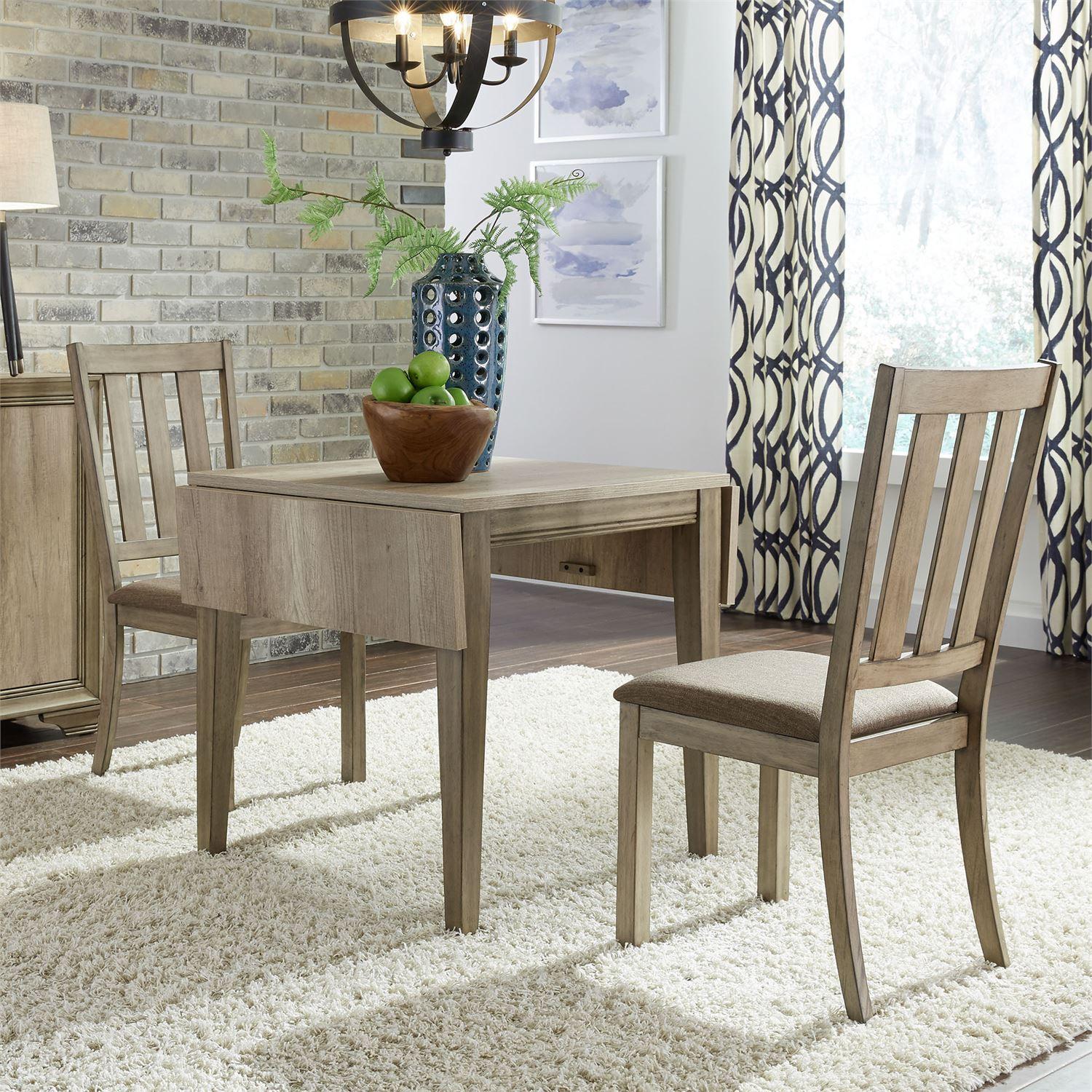 

    
Sandstone Finish Wood Dining Room Set 3 Sun Valley 439-DR-3DLS Liberty Furniture

