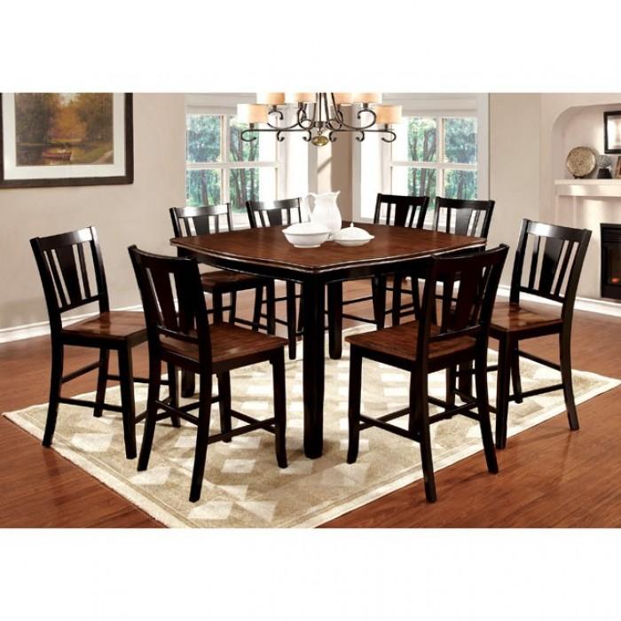 Transitional Dining Table Dover Counter Height Table CM3326BC-PT CM3326BC-PT in Cherry, Black 