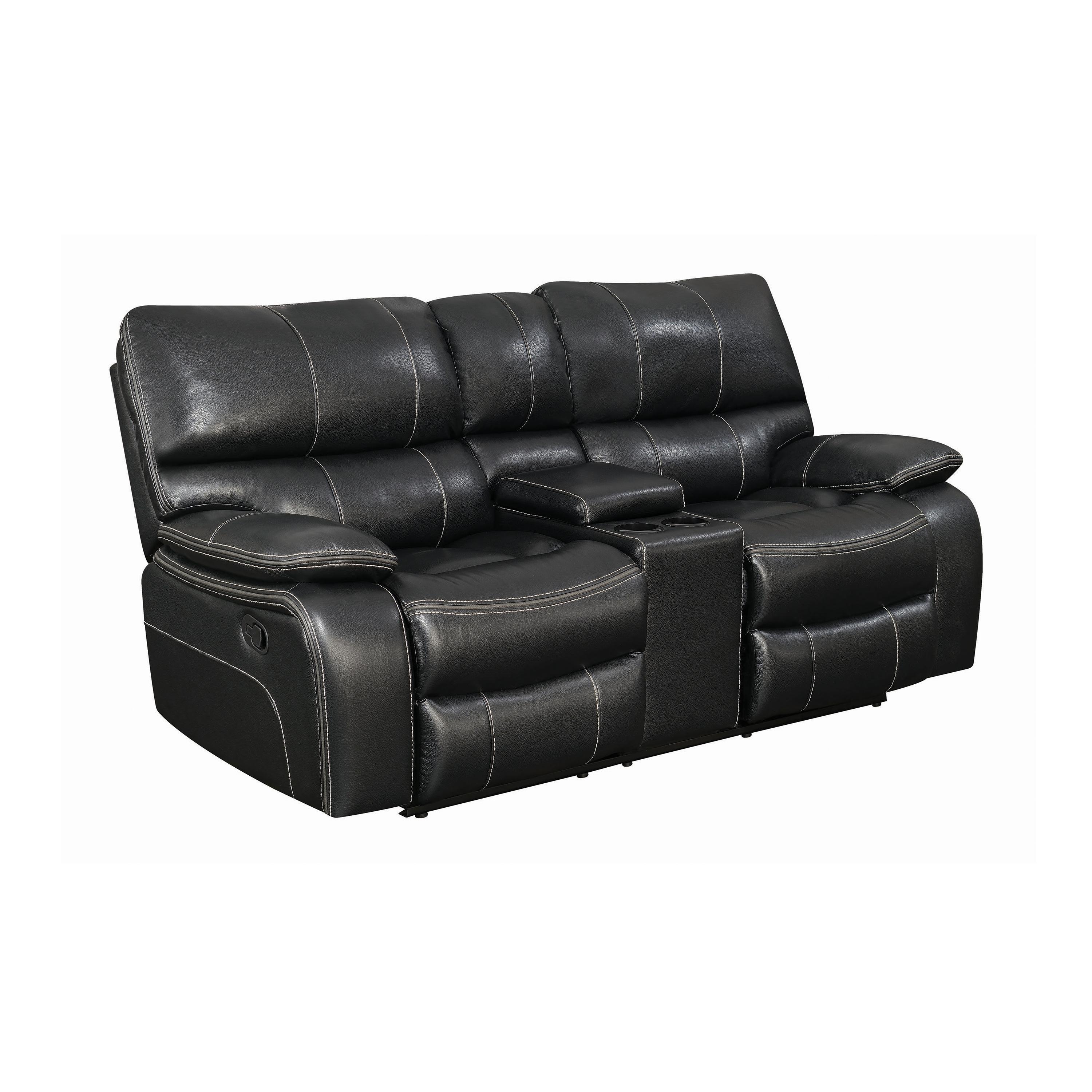 

    
Modern Black Faux Leather Motion Loveseat Coaster 601935 Willemse
