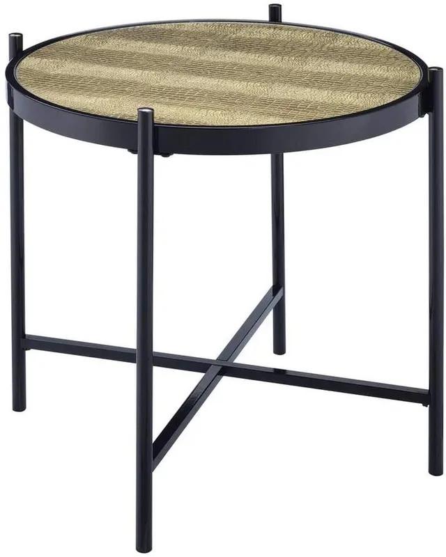 

    
84640-3pcs Transitional Black & Glass Coffee Table + 2 End Tables by Acme Bage II 84640-3pcs
