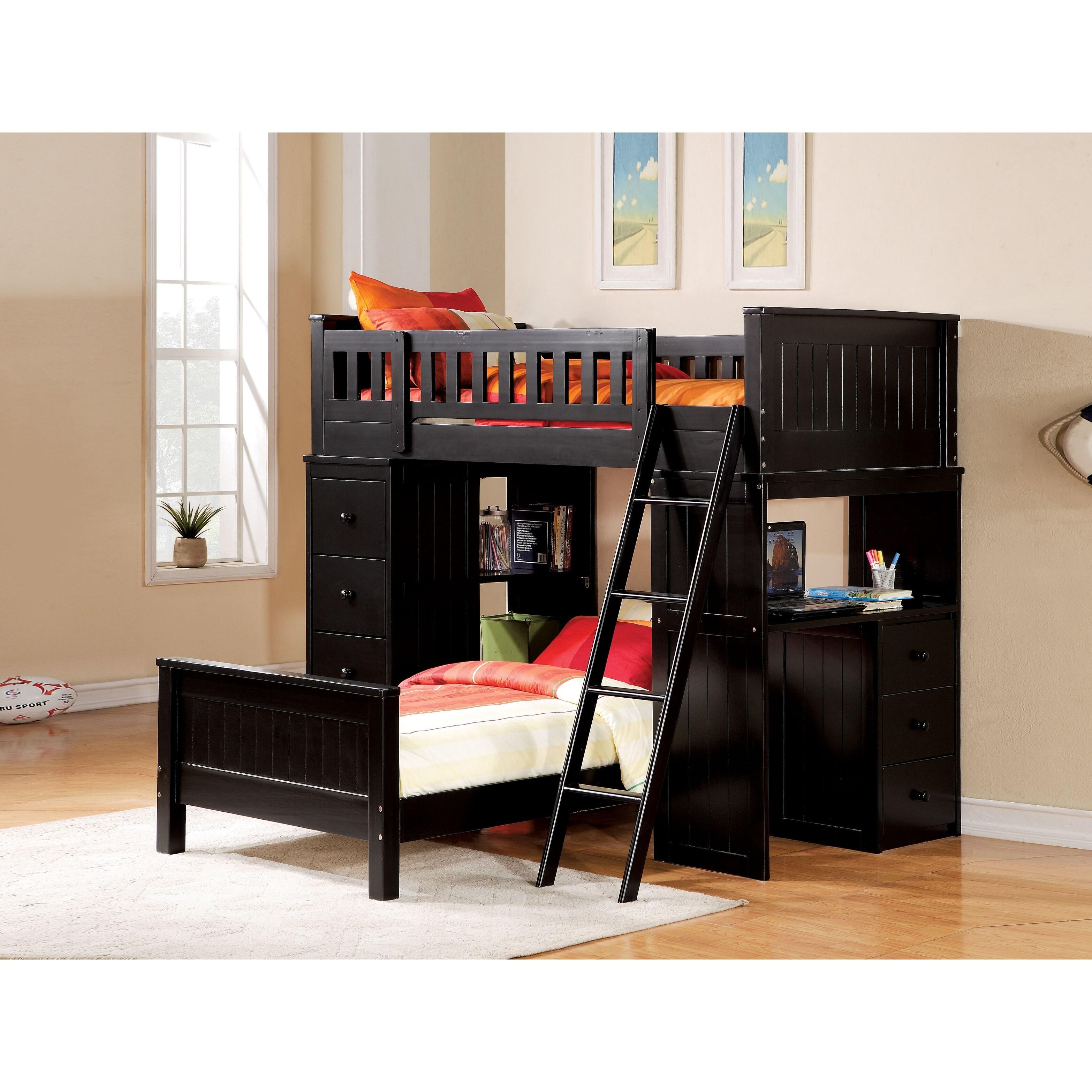 

    
Transitional Black Twin Bed by Acme Willoughby 10988W
