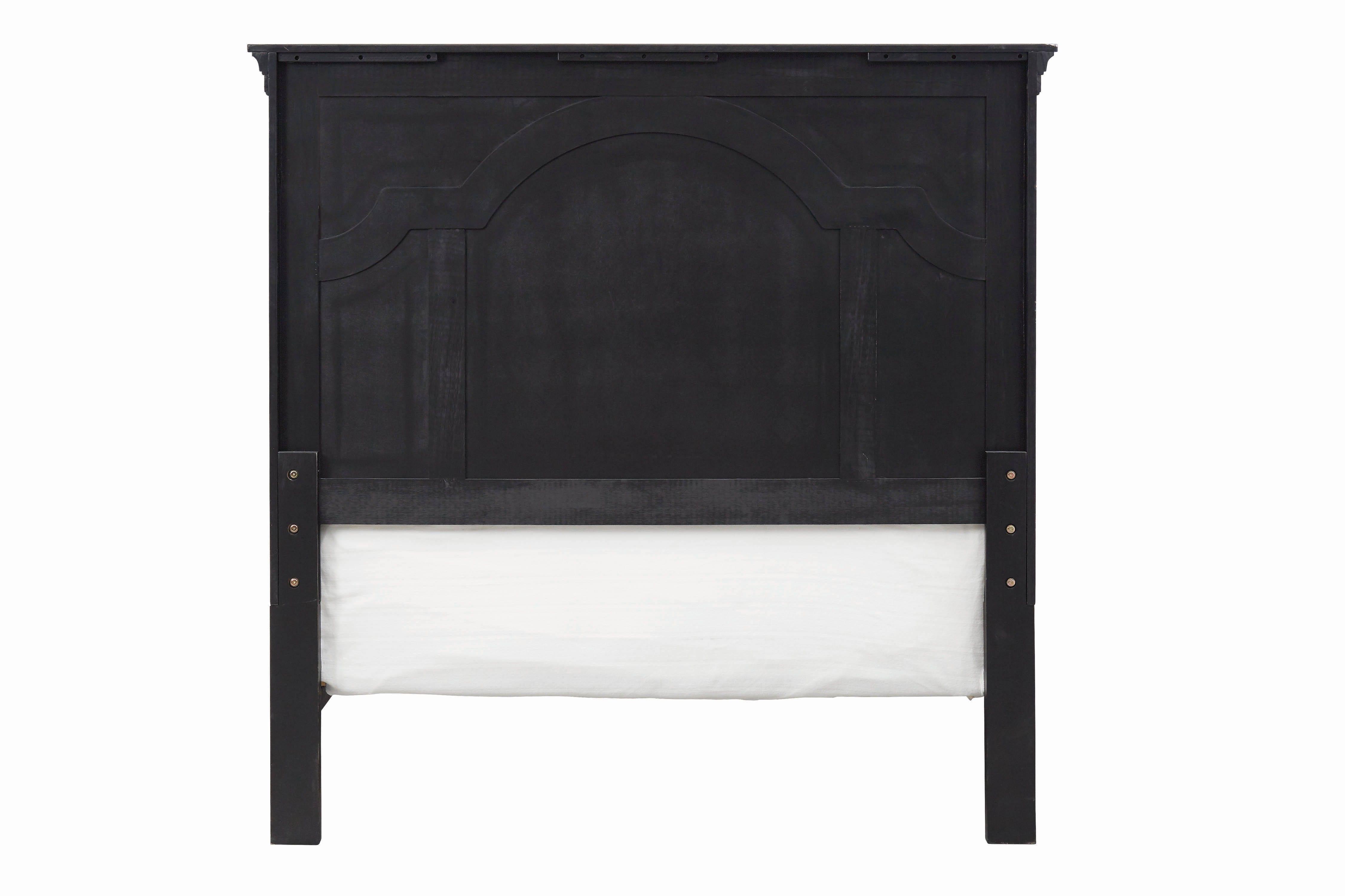 

    
Transitional Black Wood Queen bed Cleste by Coaster
