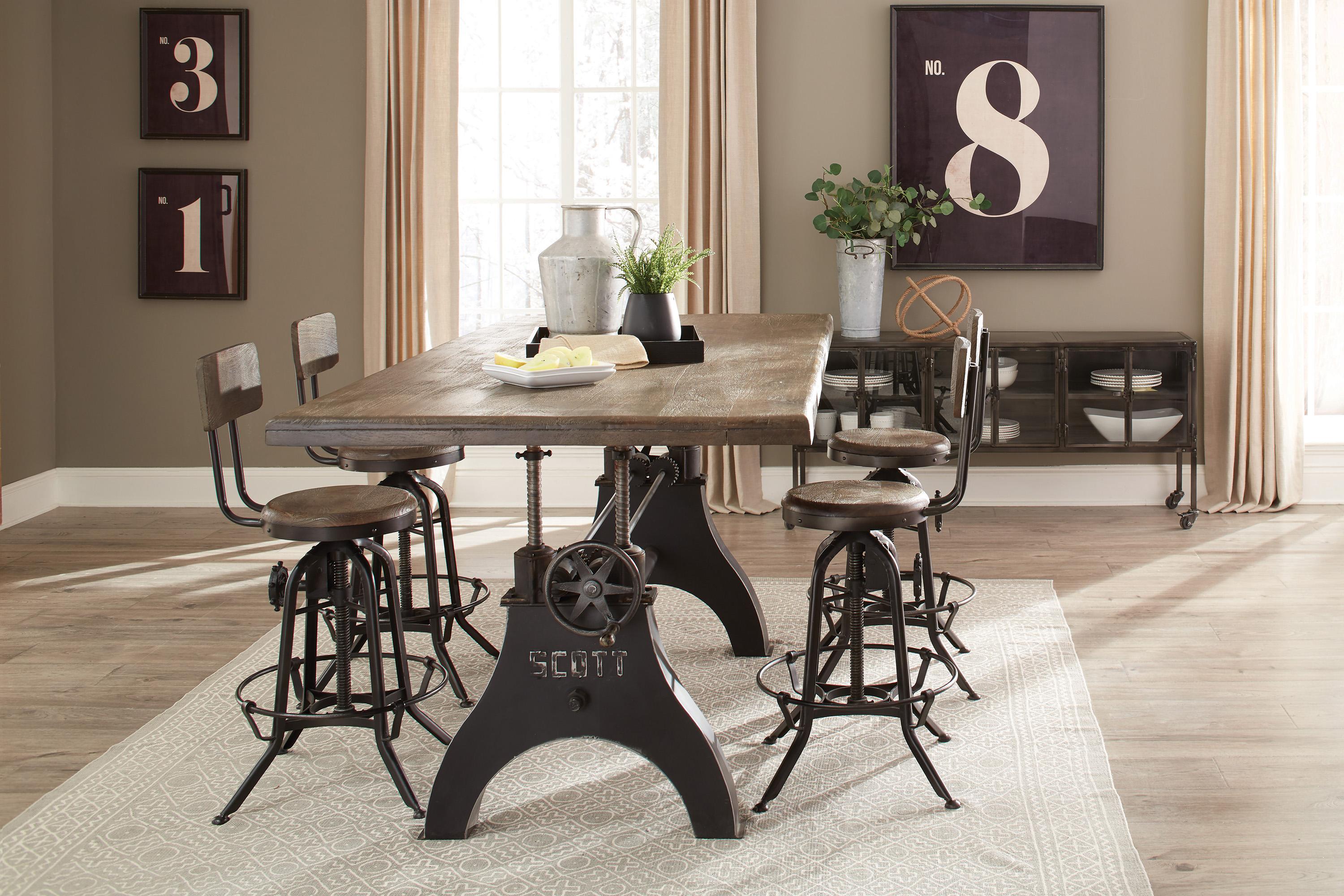 

        
Coaster Clooney Dining Table Brown  021032437350
