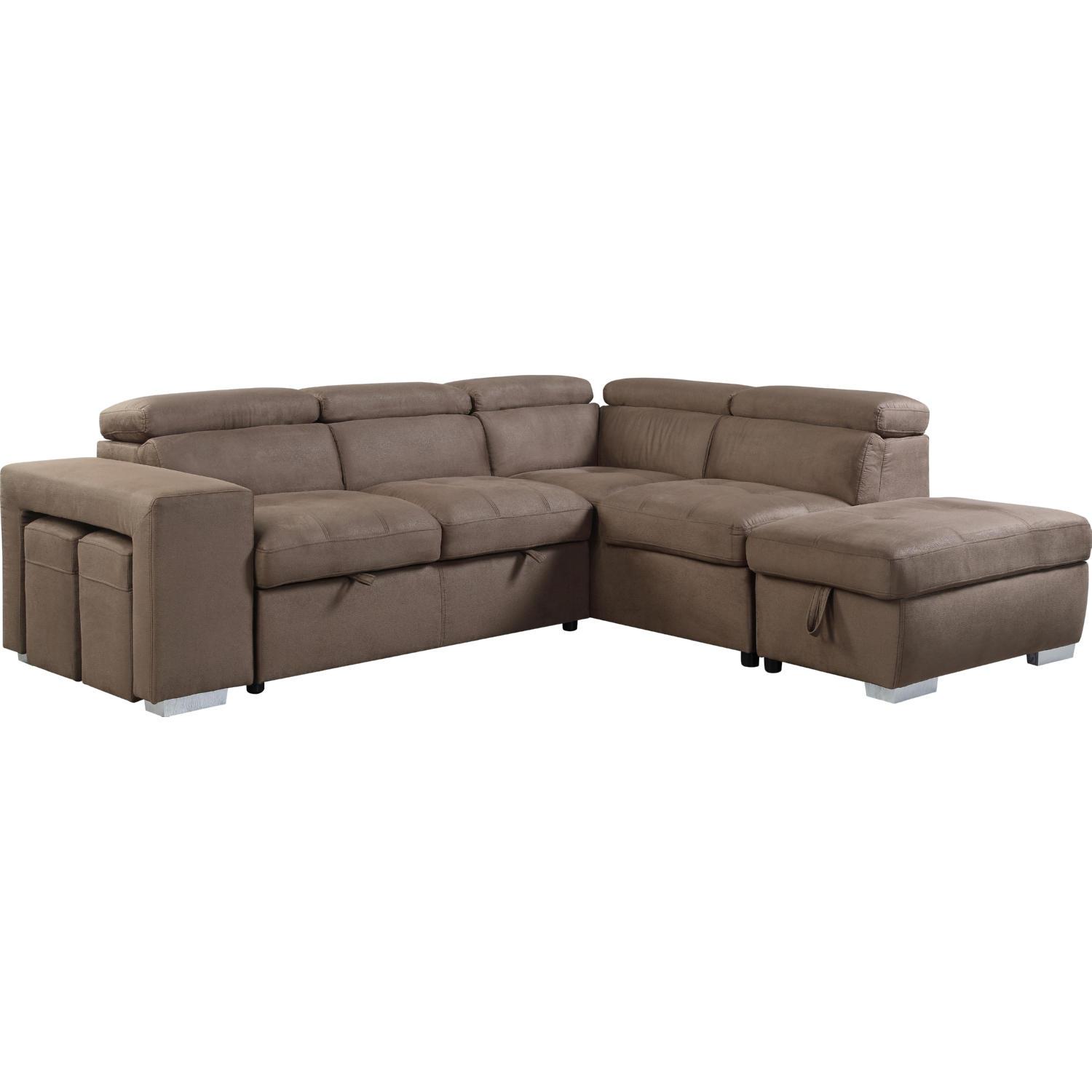 

                    
Acme Furniture Acoose Sectional Set Brown Fabric Purchase 
