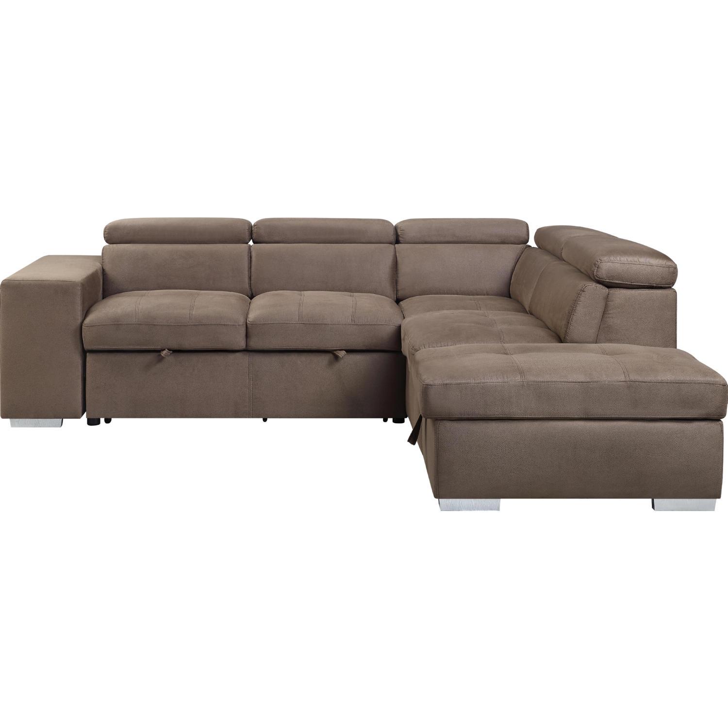 

    
Acme Furniture Acoose Sectional Set Brown LV01025-6pcs
