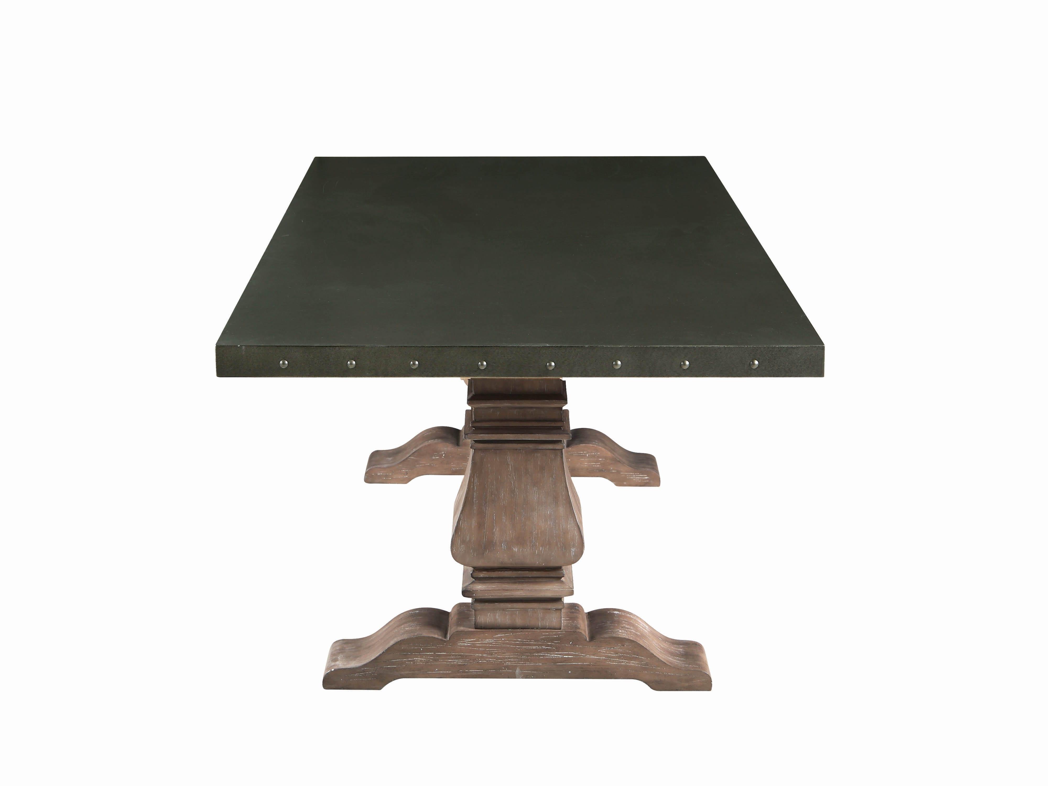 

    
Coaster Mapleton Rectangle dining table Brown/Gray 190451
