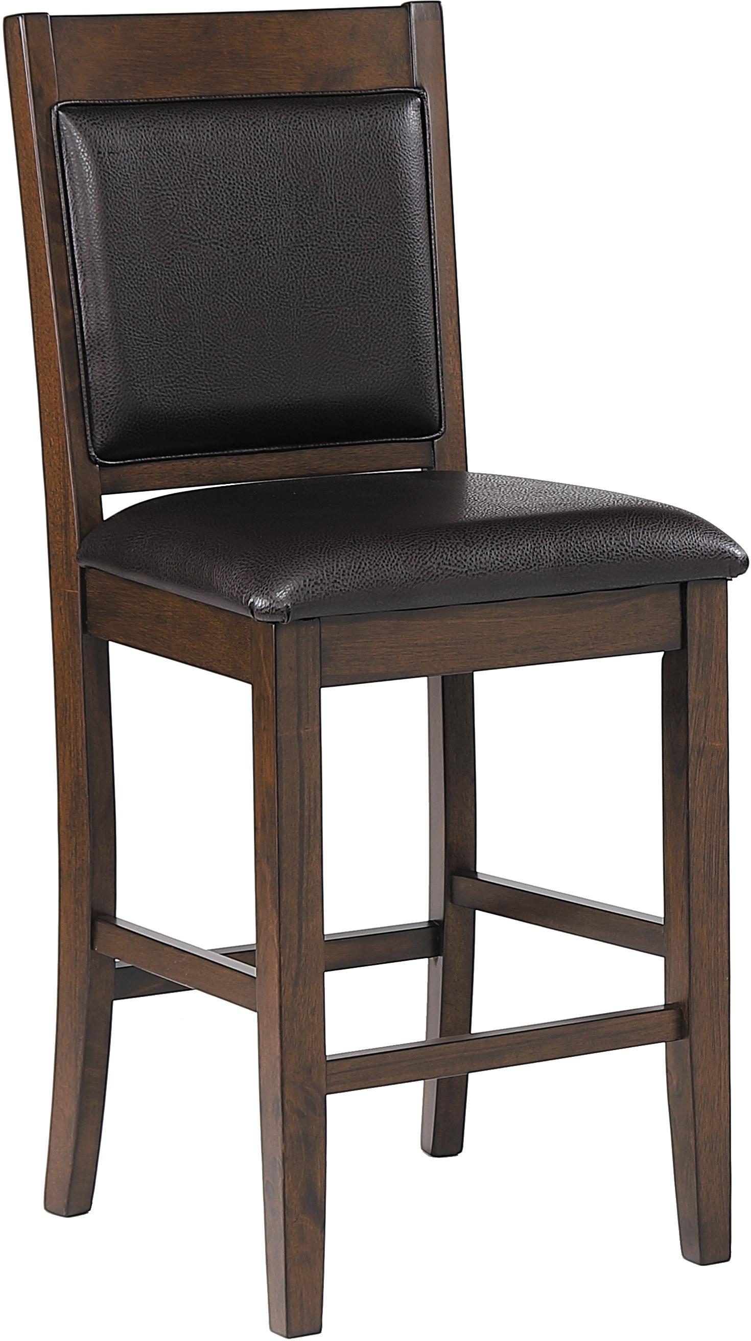 

    
Transitional Brown Leatherette Counter Height Chair Set 2pcs Coaster 115209 Dewey

