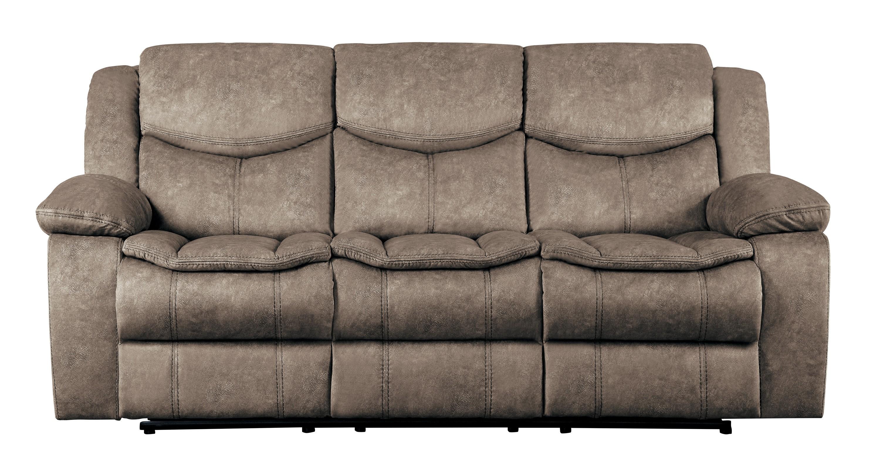 Homelegance 8230FBR-3 Bastrop Reclining Sofa