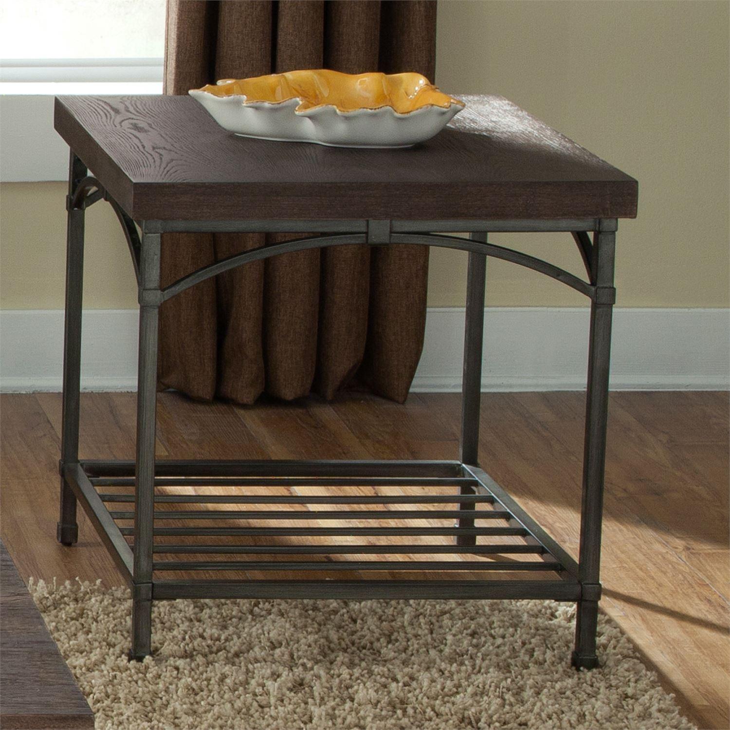 Transitional End Table Franklin  (202-OT) End Table 202-OT1020 in Brown 