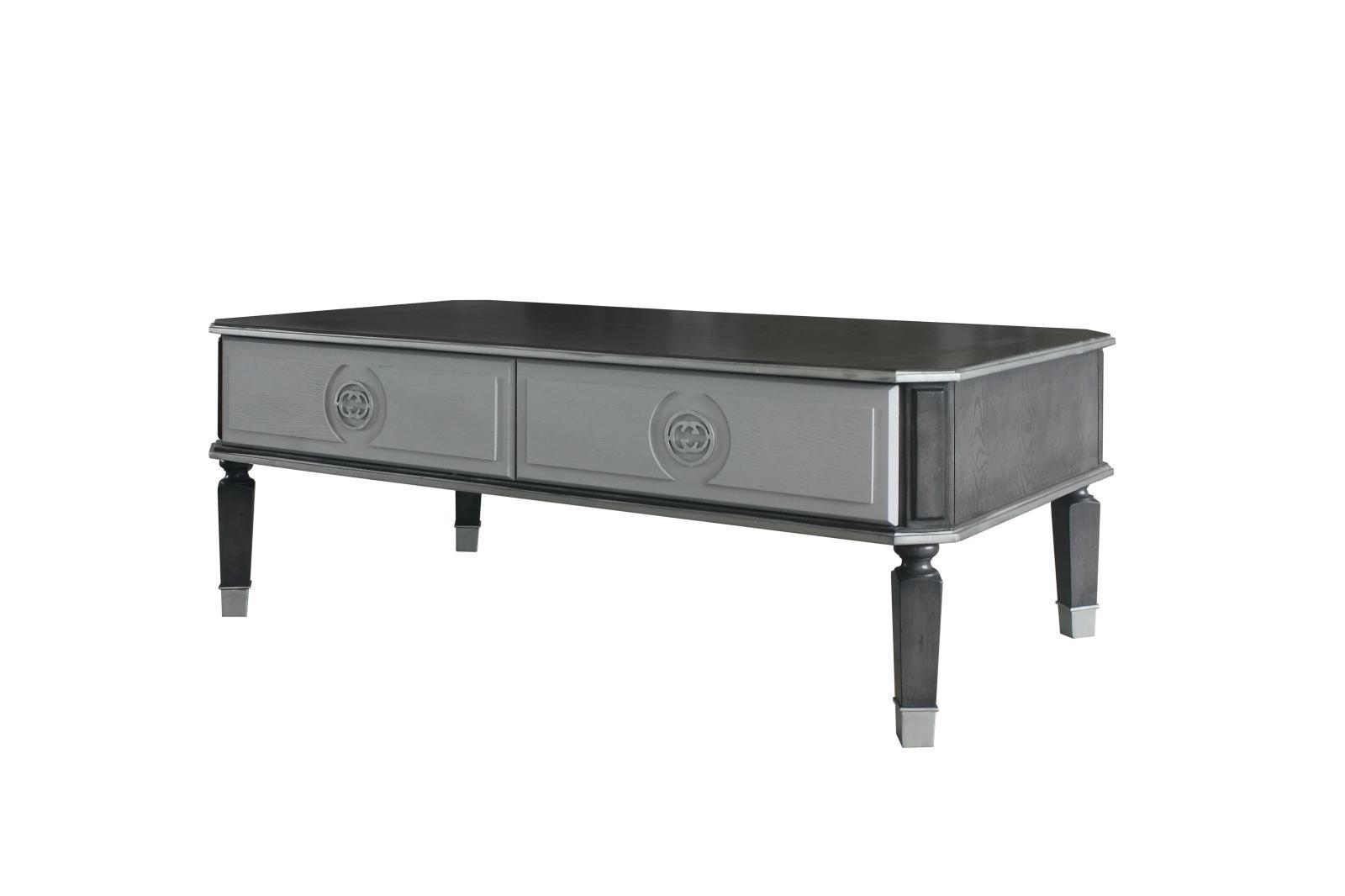

    
Transitional Charcoal & Light Gray Coffee Table by Acme House Beatrice 88815
