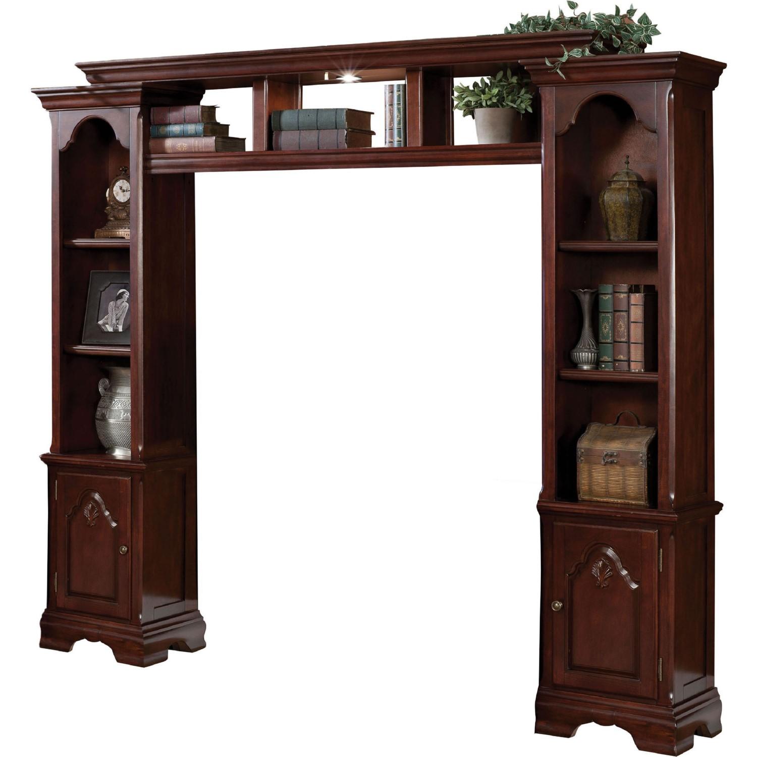 Traditional, Transitional Entertainment Center Hercules 91110_KIT in Cherry 