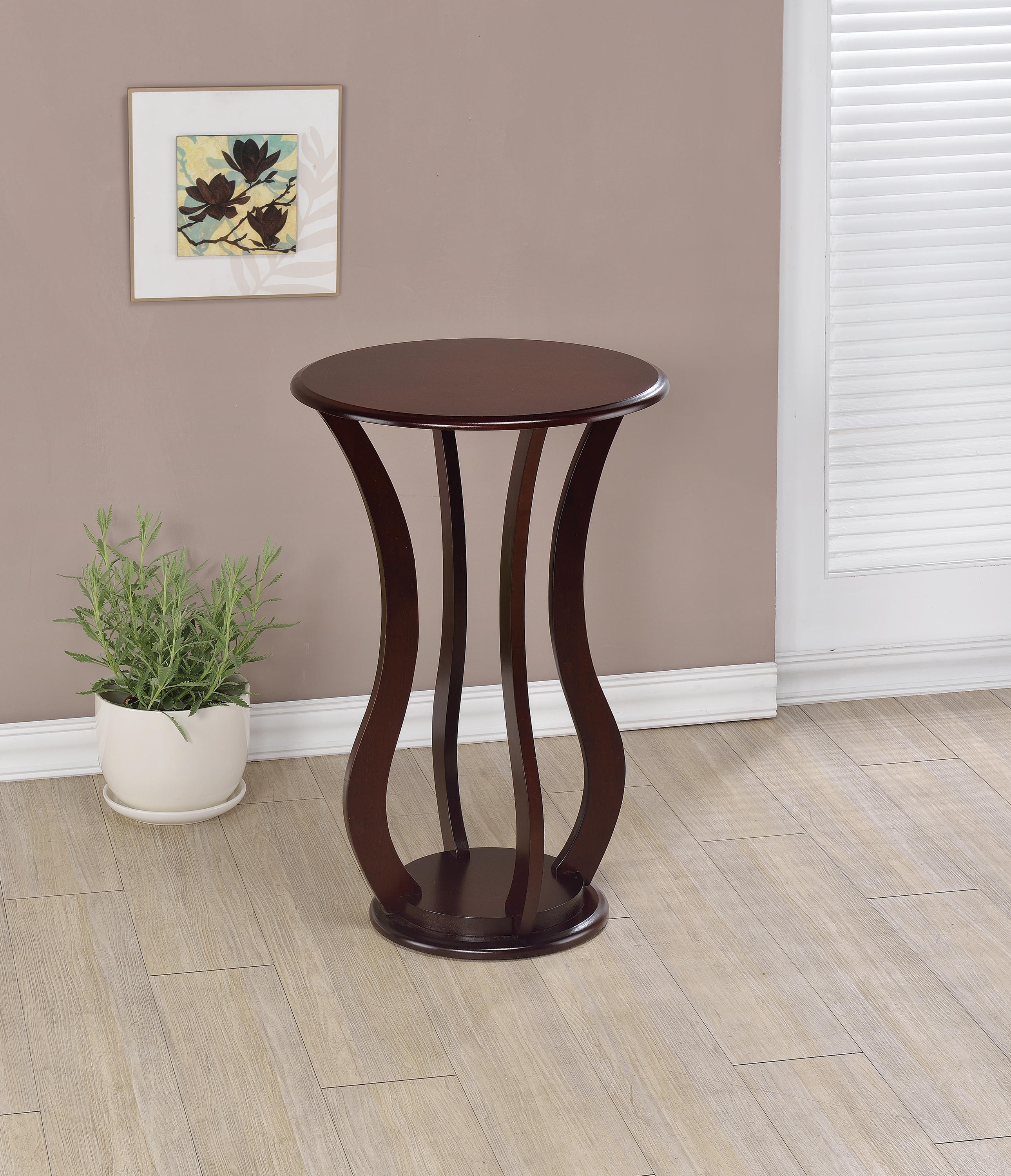 

    
Transitional Cherry Finish Wood Accent Table Coaster 900934
