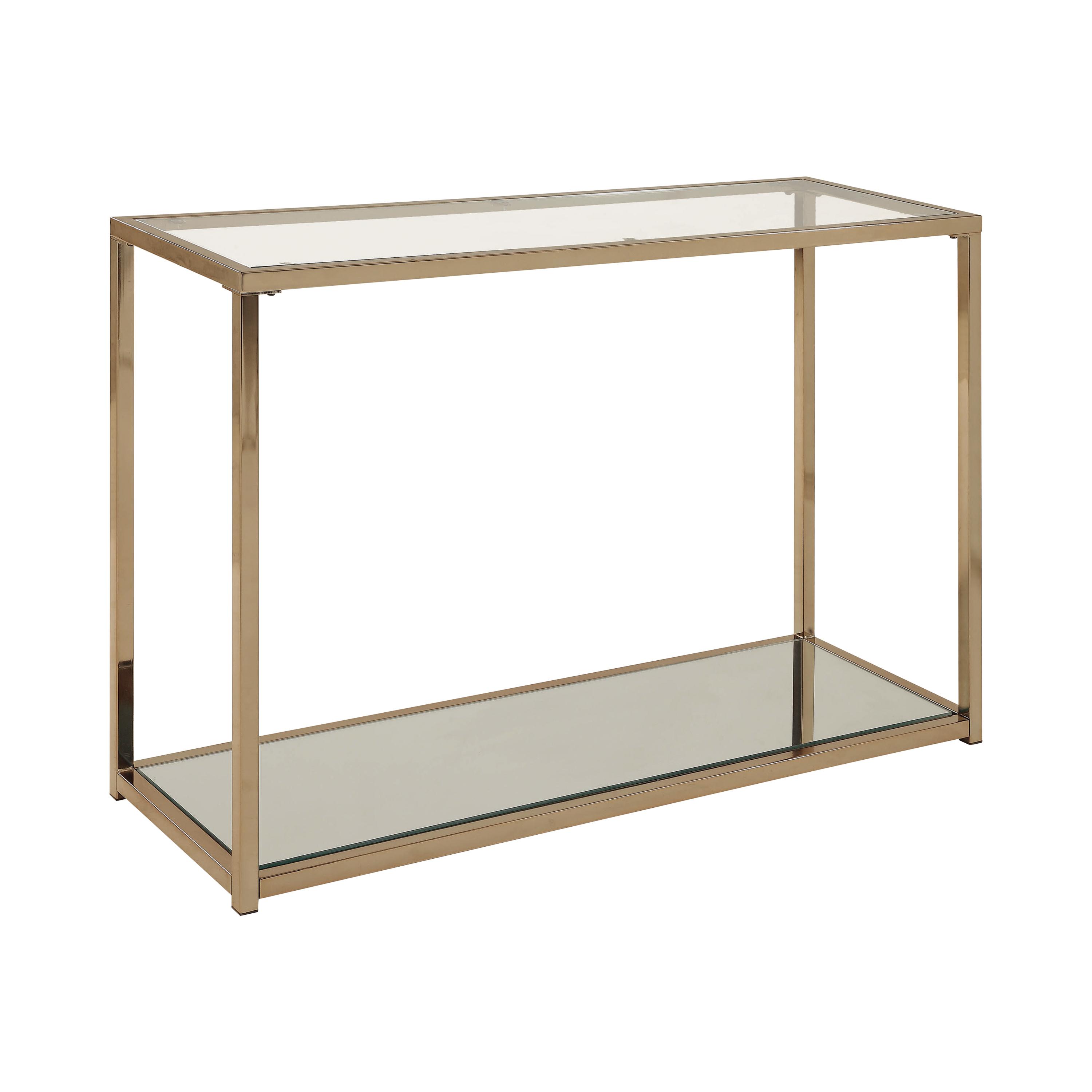 Transitional Sofa Table 705239 705239 in Chrome 