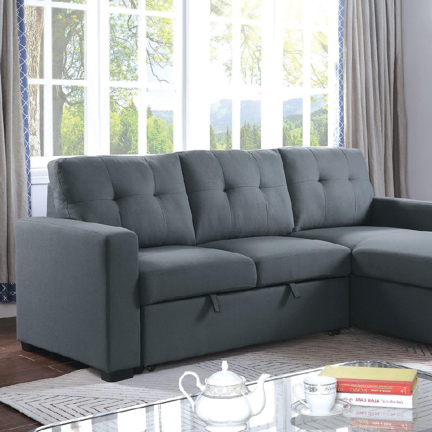 

    
Transitional Dark Gray Linen-like Fabric Sectional Sofa Furniture of America CM6985DG-SECT Jacob

