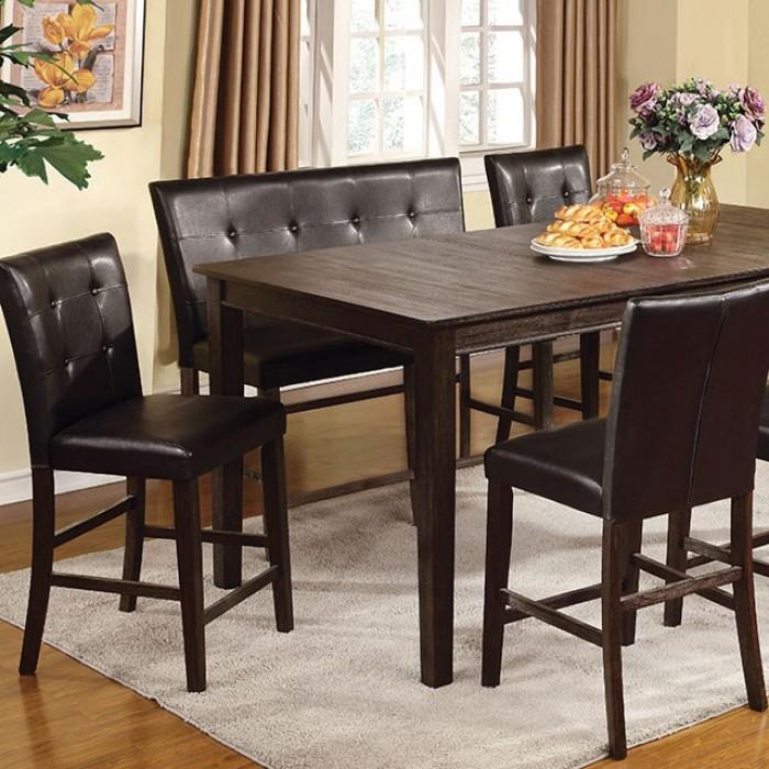

    
Transitional Dark Oak Solid Wood Counter Height Table Furniture of America Edgemont CM3681DK-PT
