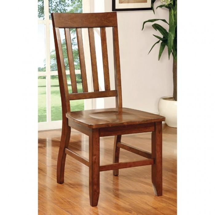 

    
Transitional Dark Oak Solid Wood Side Chairs Set 2pcs Furniture of America CM3437SC-2PK Foster
