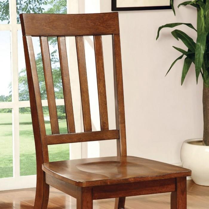 

    
Transitional Dark Oak Solid Wood Side Chairs Set 2pcs Furniture of America CM3437SC-2PK Foster
