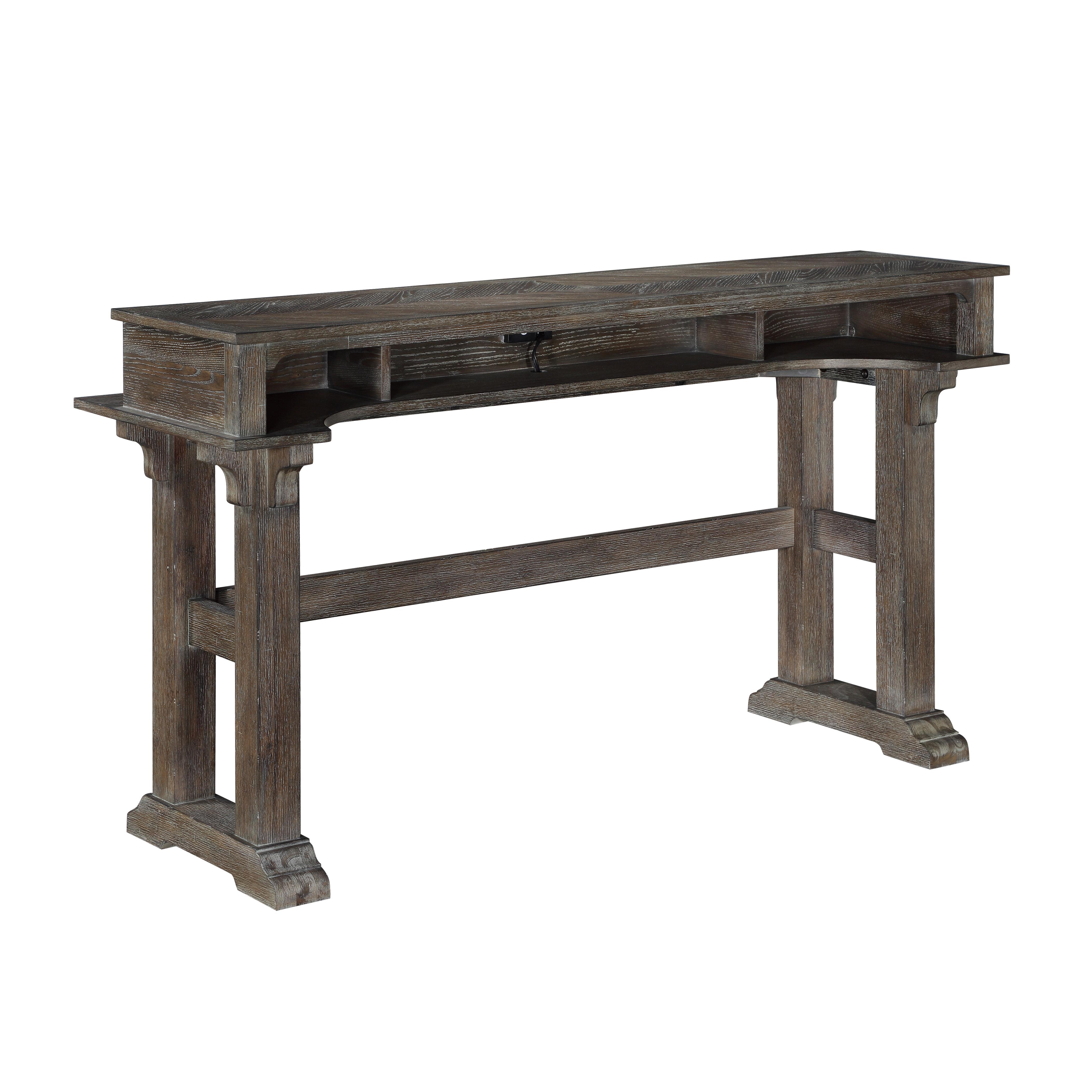 

    
Transitional Driftwood Brown Wood Console Table Set 3pcs Homelegance 5441-06-3PC Sarasota
