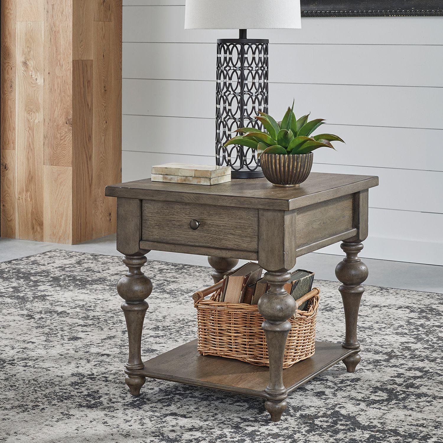 

    
Transitional Dusty Taupe End Table Set 2 Pcs 615-OT1020 Liberty Furniture
