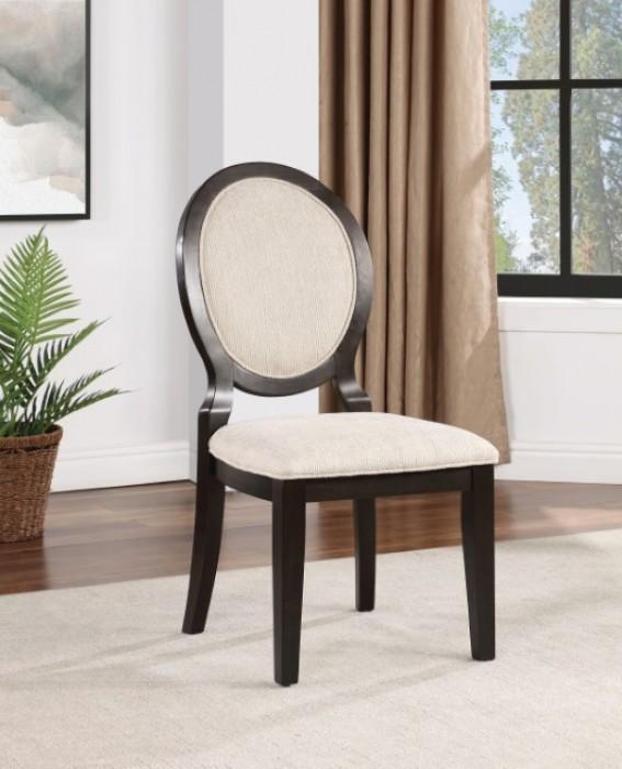 

    
Transitional Espresso/Ivory Solid Wood Side Chair Set 2PCS Furniture of America Newforte CM3260EX-SC-2PK
