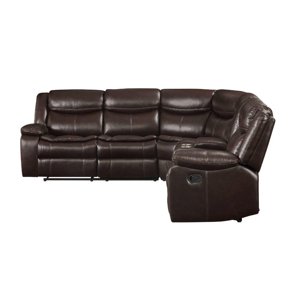 

                    
Acme Furniture Tavin L-shape Sectional Espresso Leather-Aire Match Purchase 
