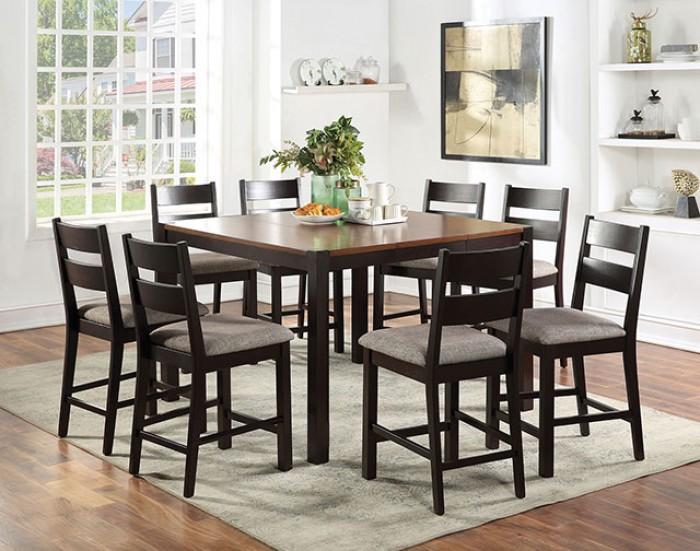 

    
Transitional Espresso Solid Wood Counter Height Chairs Set 2pcs Furniture of America CM3495PC-2PK Valdor
