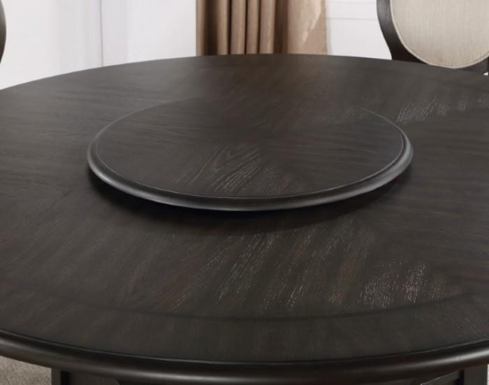 

    
Transitional Espresso Solid Wood Round Dining Table Furniture of America Newforte CM3260EX-T
