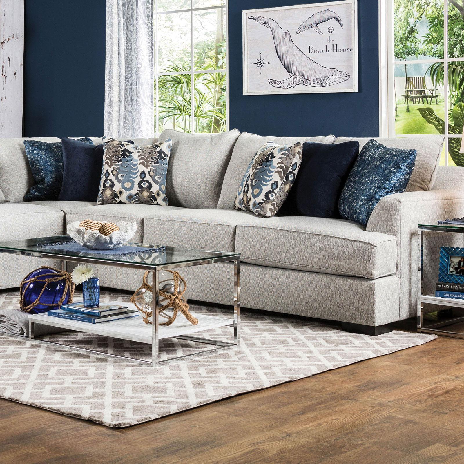 

    
Transitional Fabric Upholstery Sectional in Gray Pennington Furniture of America
