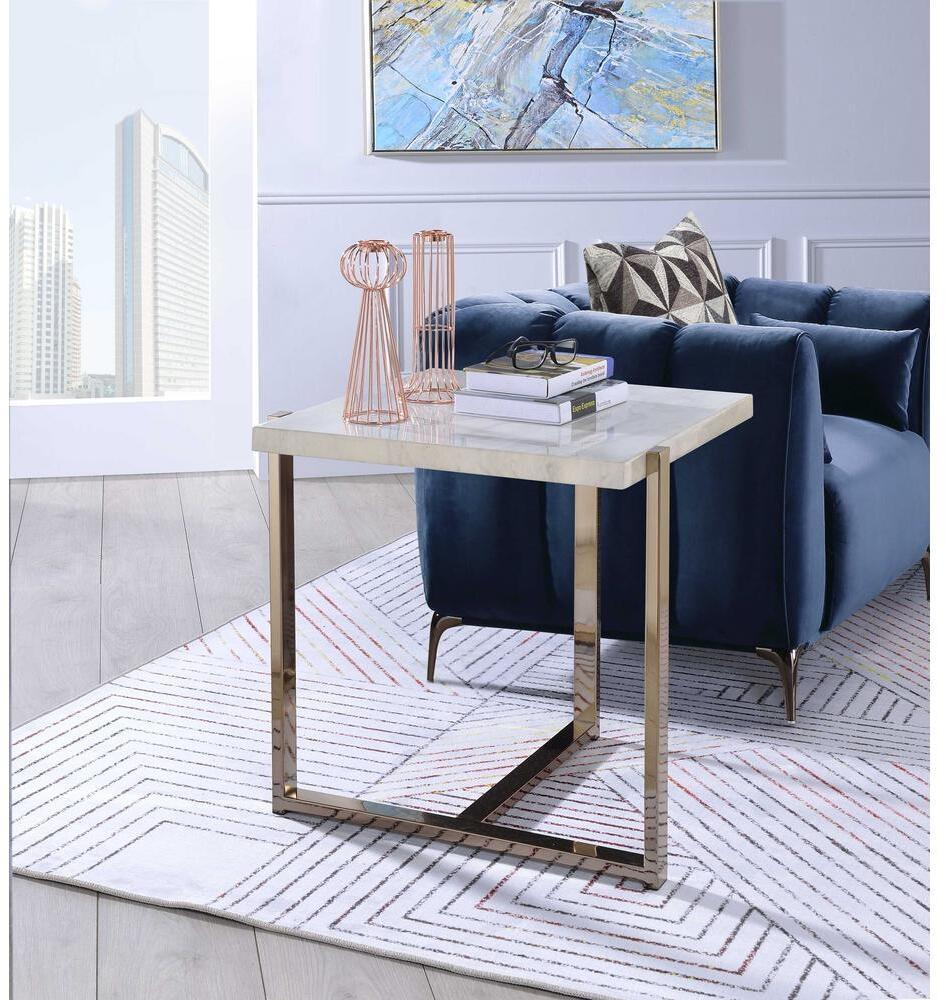 

    
Acme Furniture Feit End Table Marble 83107
